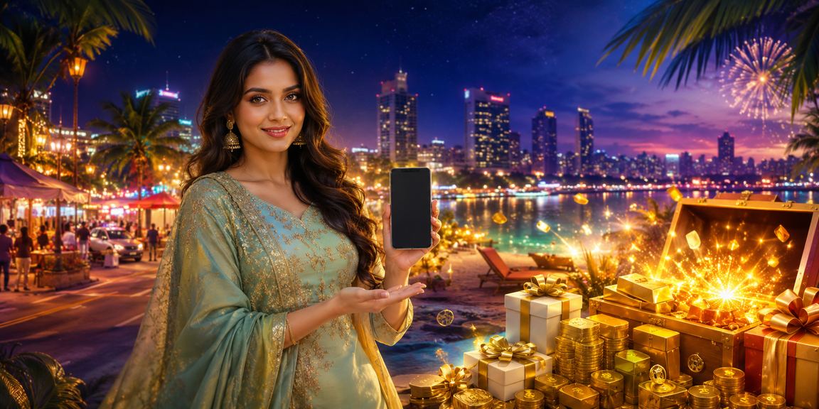 A user playing Live Casino on mobile during Eid celebrations in Dhaka